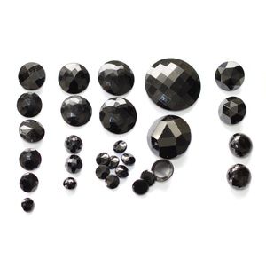 29 Victorian French Jet Antique Buttons